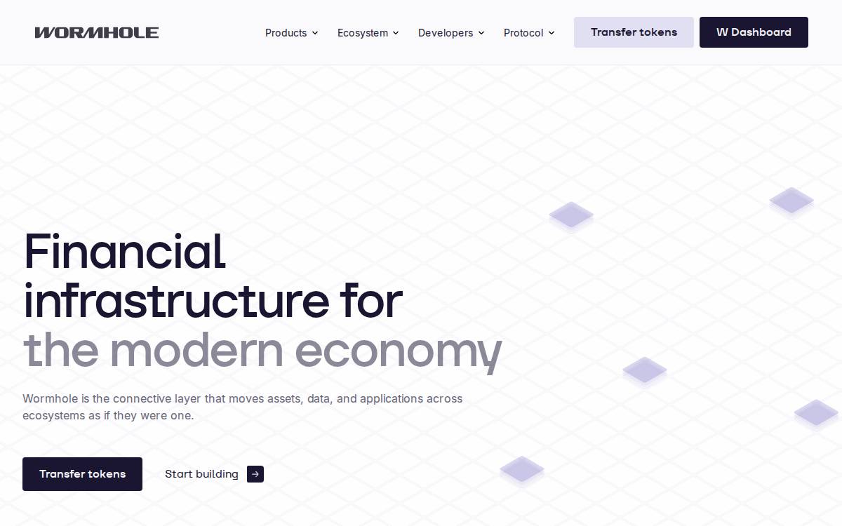 Wormhole website preview