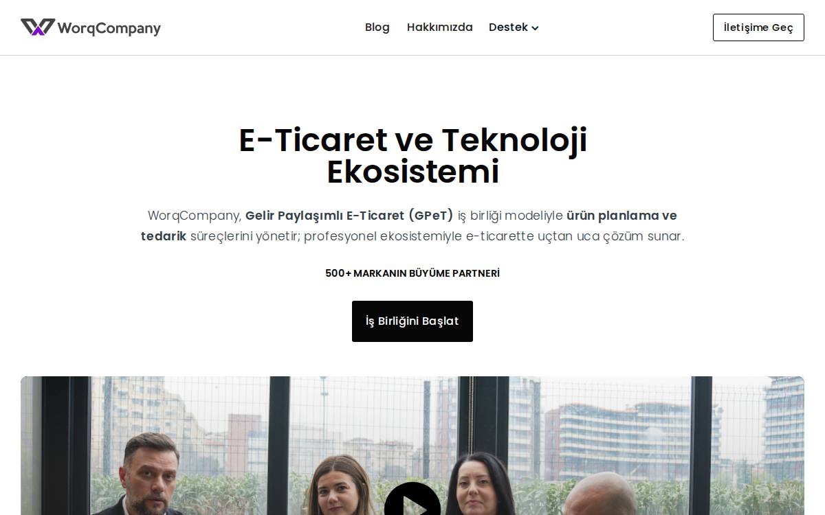 WorqCompany website preview