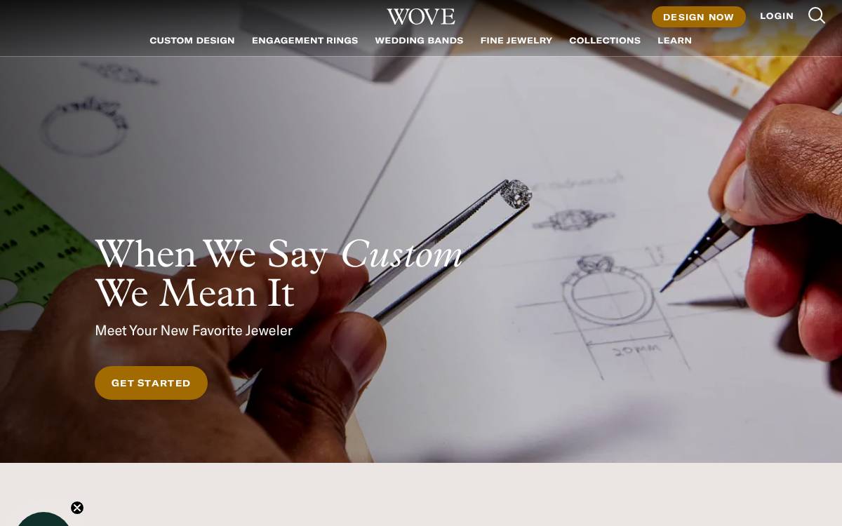 Wove website preview