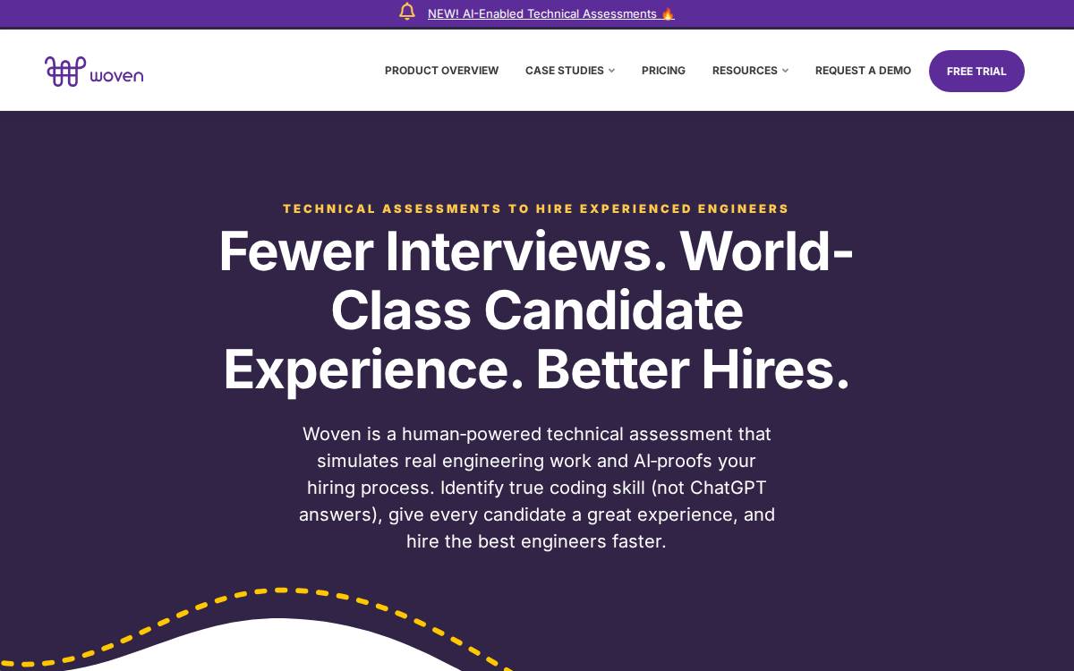 Woven Teams website preview