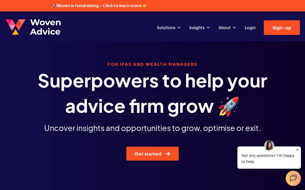 Wovenadvice website preview