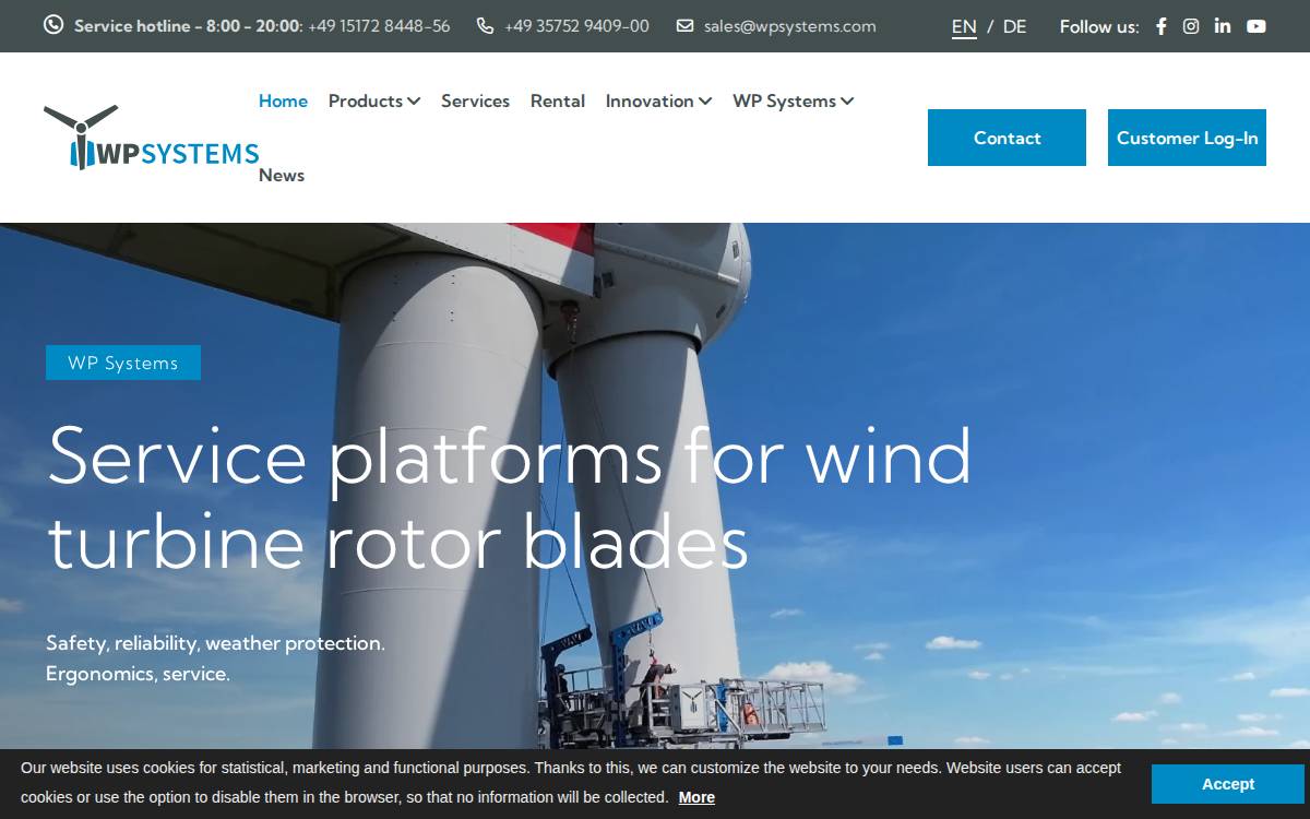 WP Systems GmbH website preview