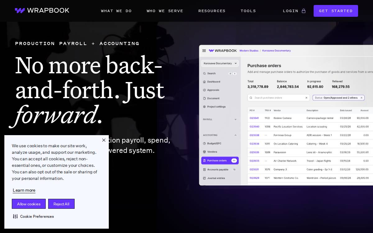 Wrapbook website preview