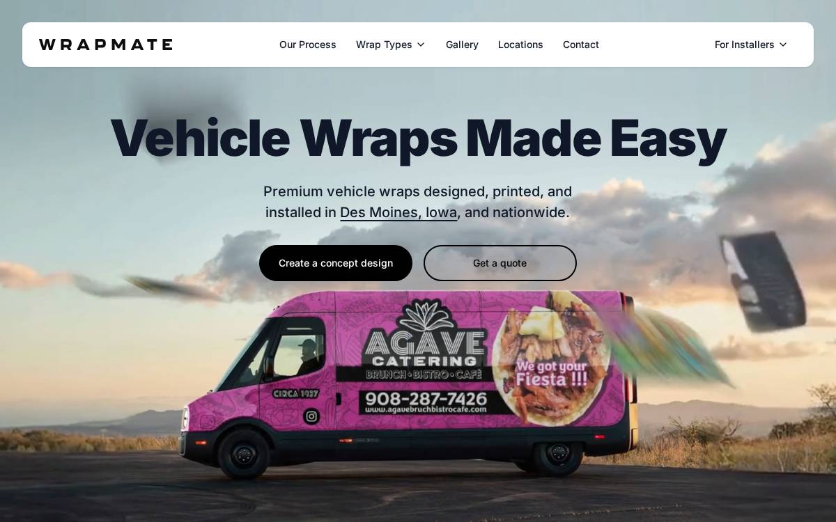 Wrapmate website preview