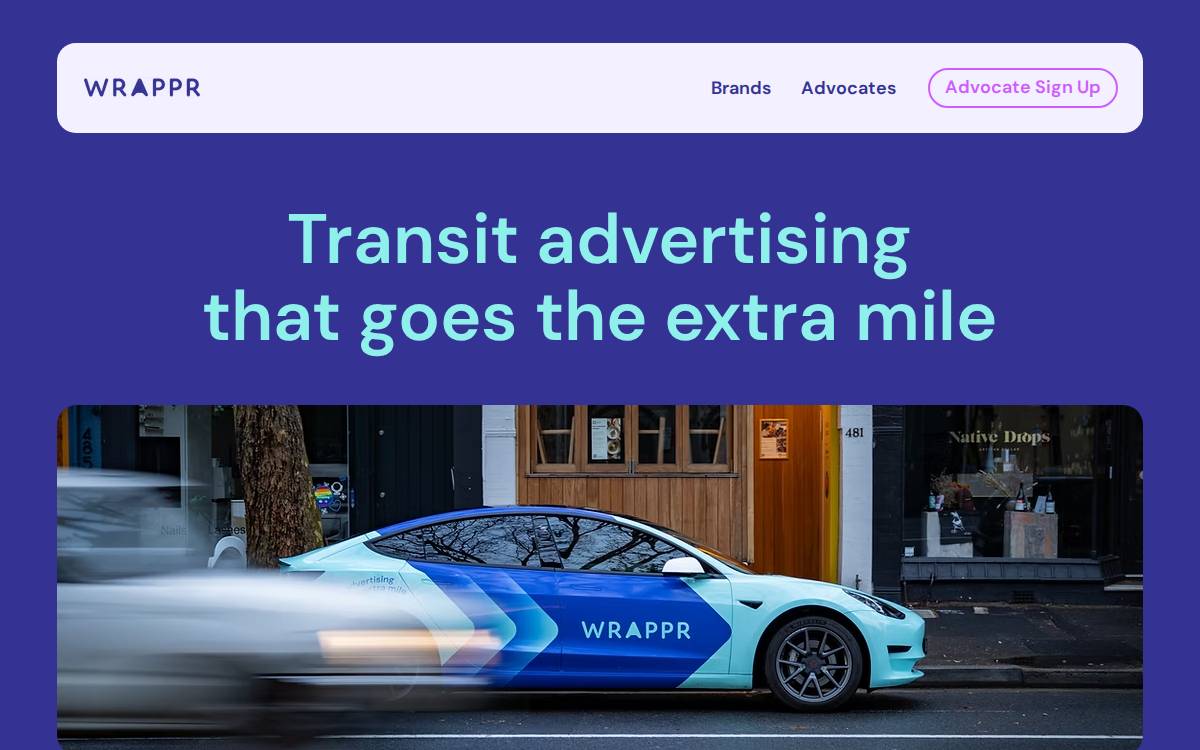 Wrappr website preview
