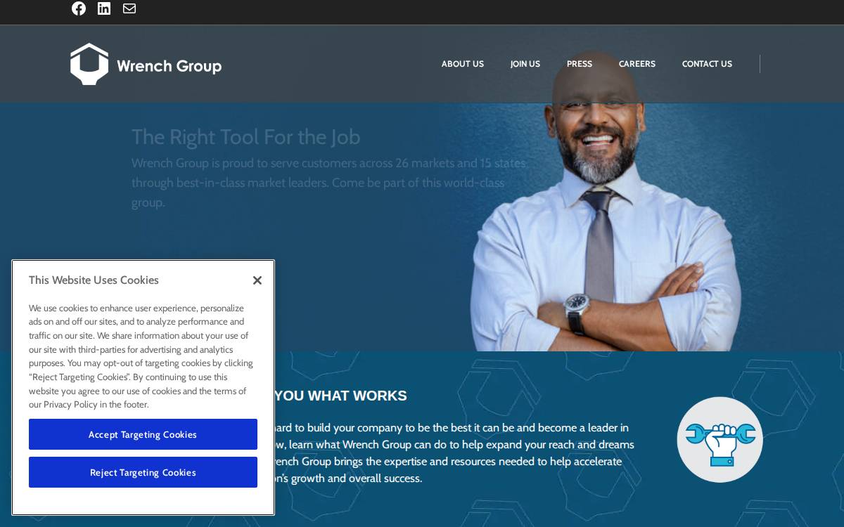 Wrenchgroup website preview
