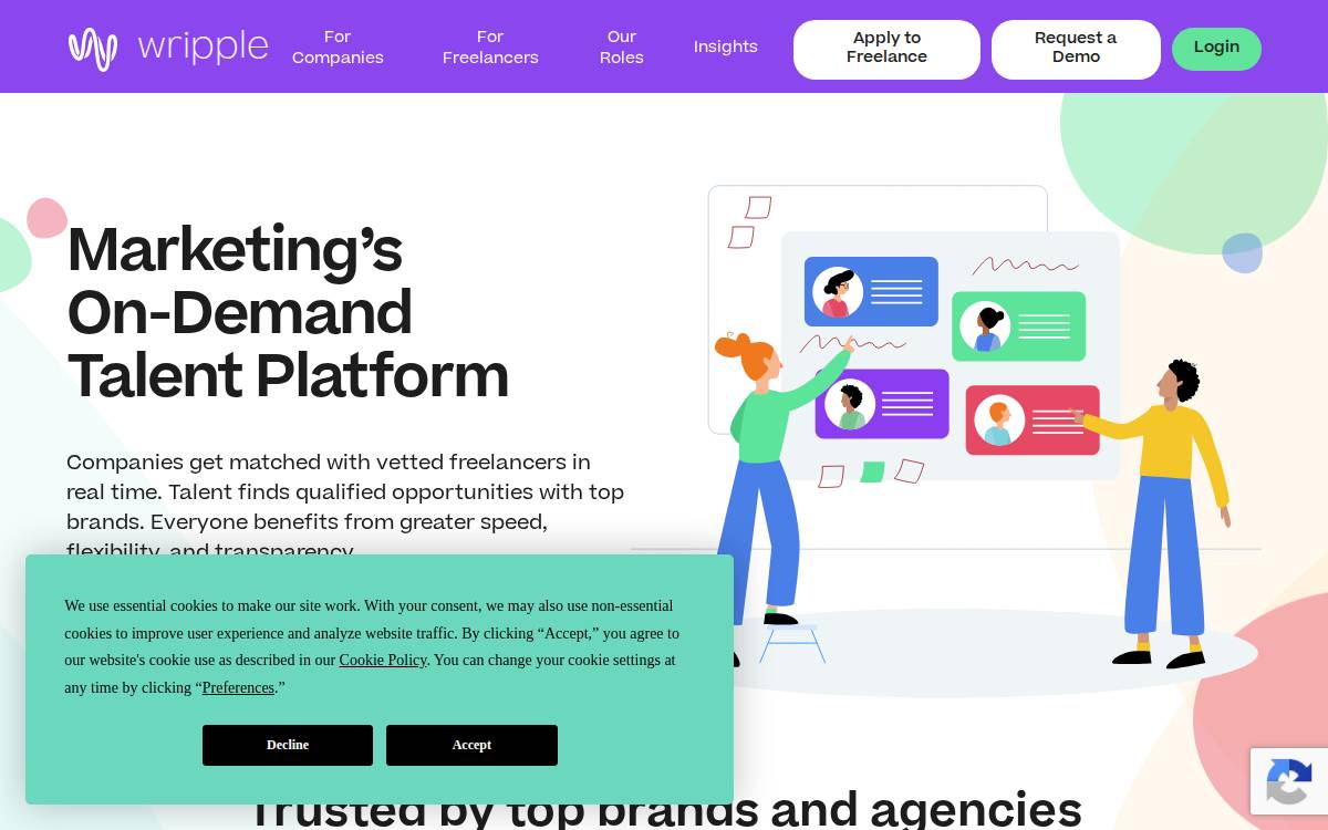 Wripple website preview
