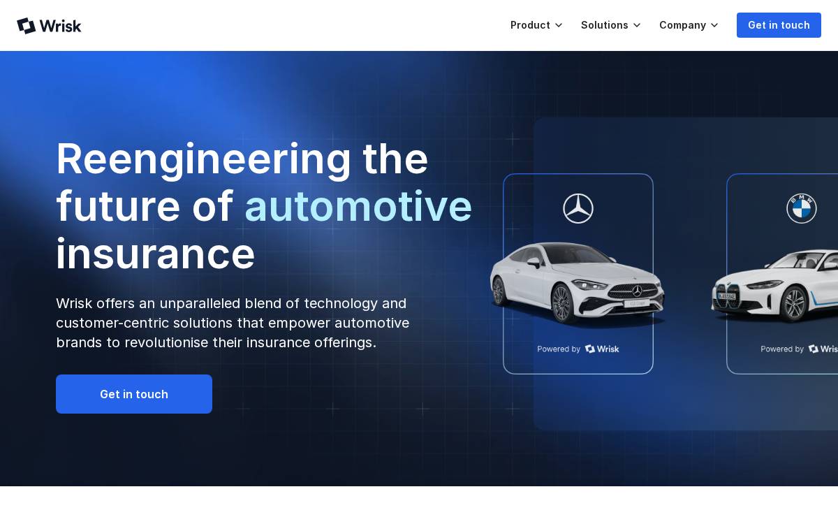 Wrisk website preview