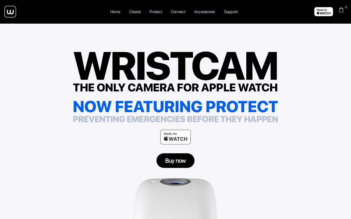 Wristcam website preview