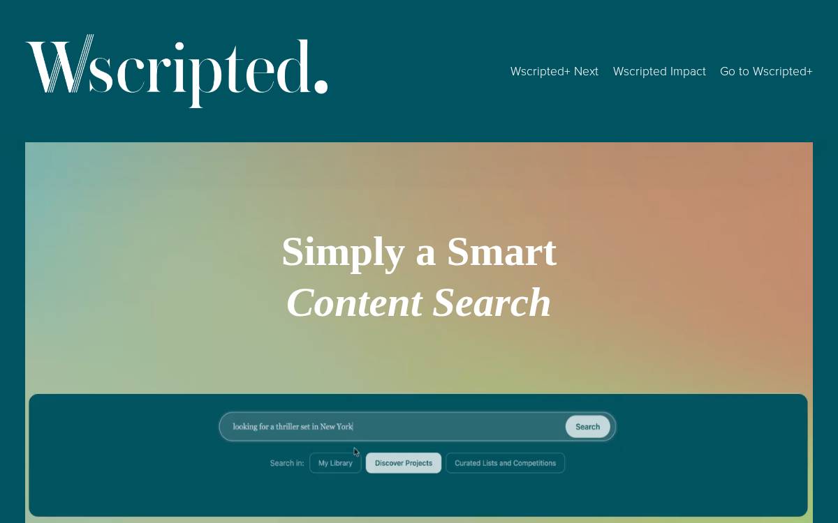Wscripted website preview