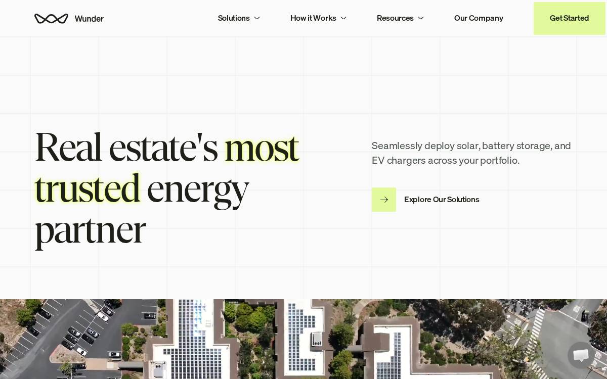 Wunder website preview