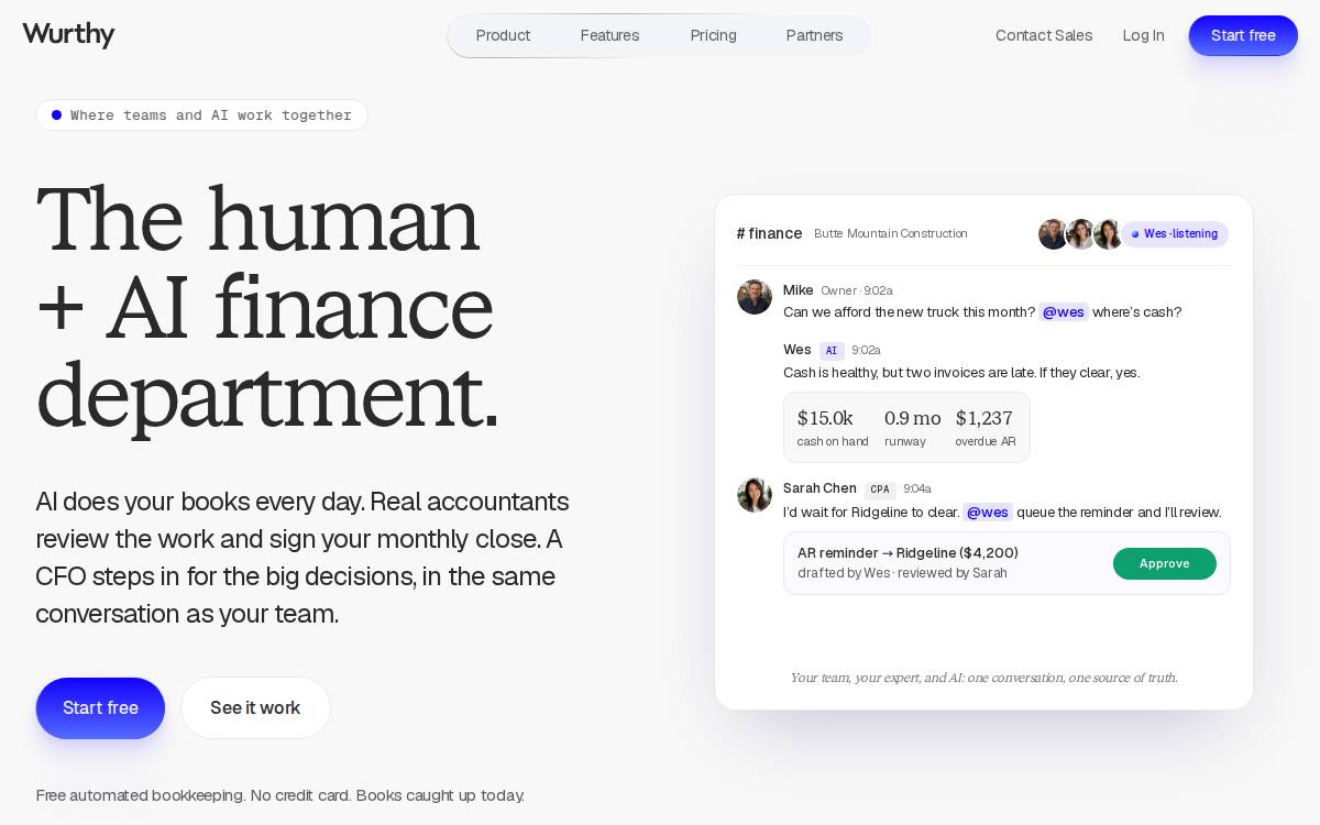 Wurthy website preview