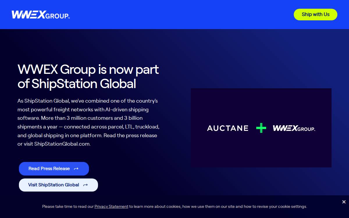 WWEX Group website preview
