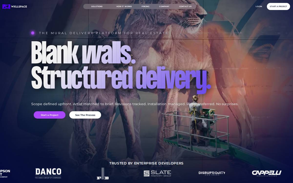 WXLLSPACE website preview
