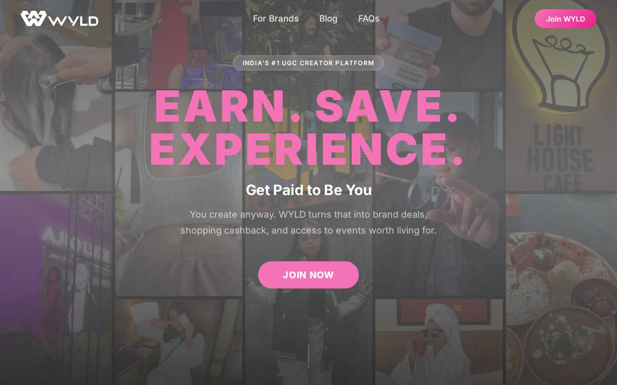 WYLD website preview