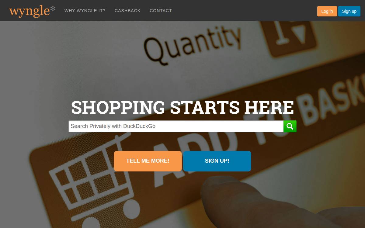 Wyngle website preview