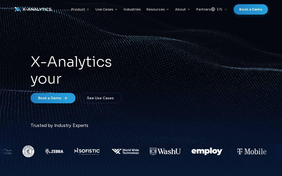 X Analytics website preview