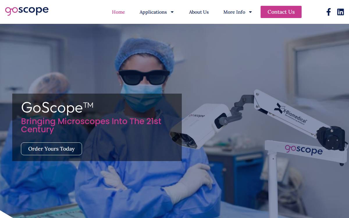 X-Biomedical website preview