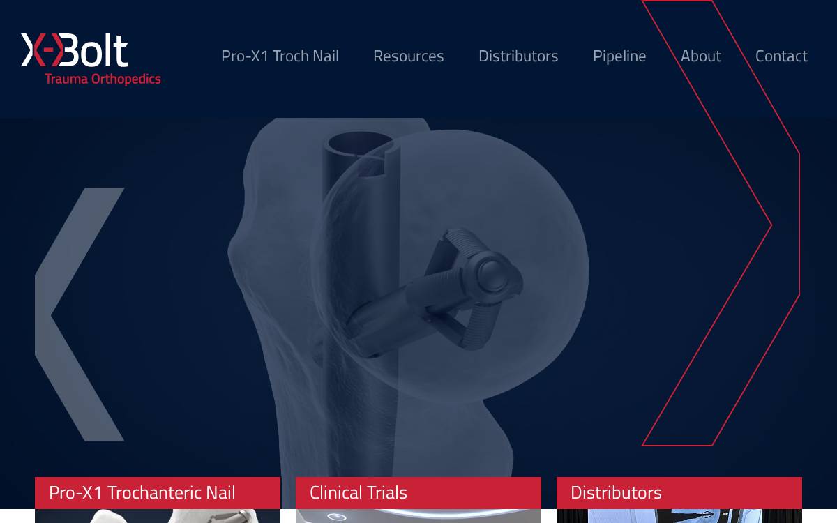 X-Bolt website preview