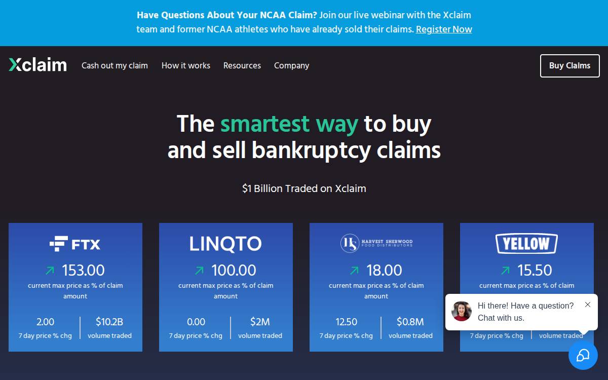 X Claim website preview