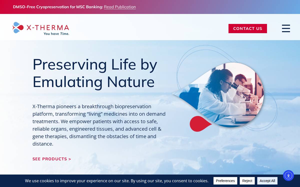 X-Therma Inc. website preview