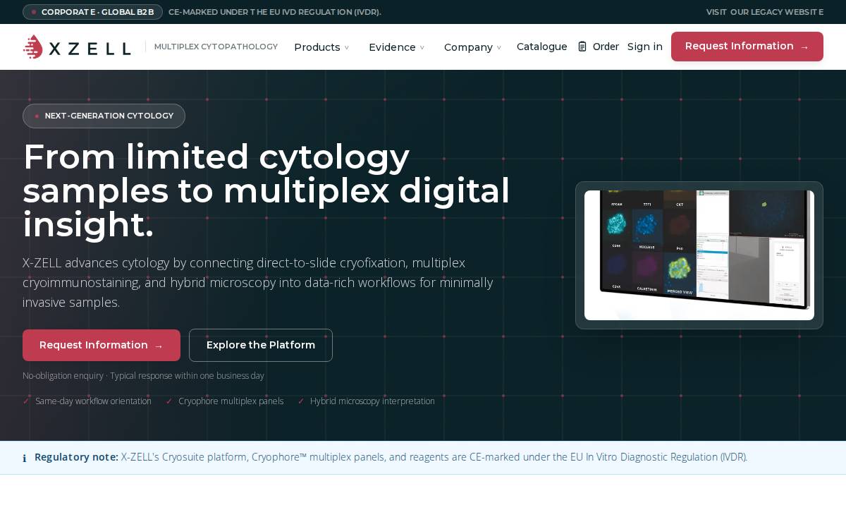 X-Zell website preview