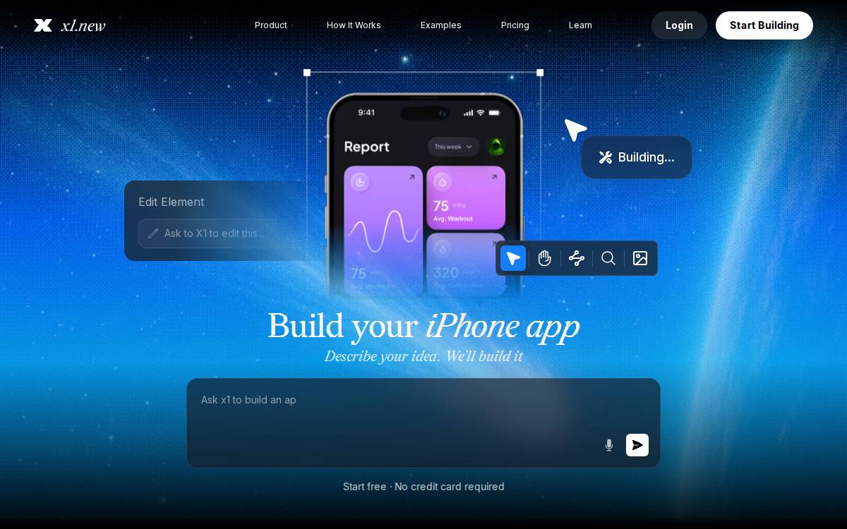 x1 website preview