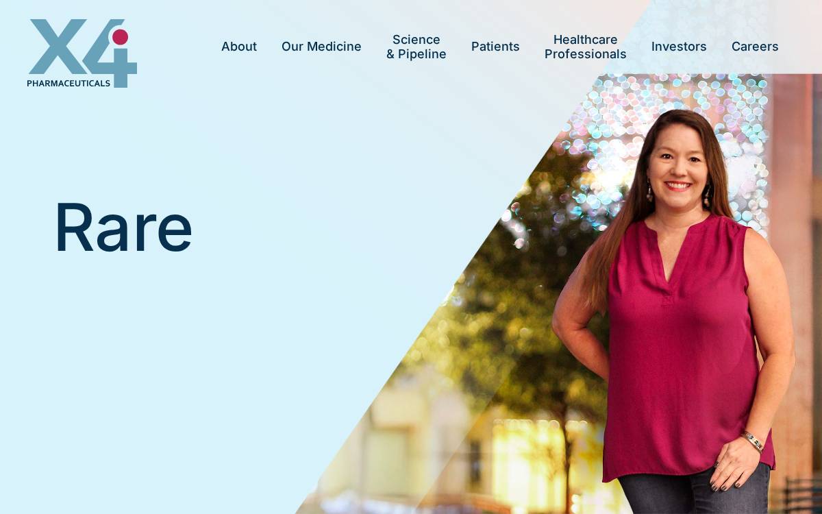X4 Pharma website preview