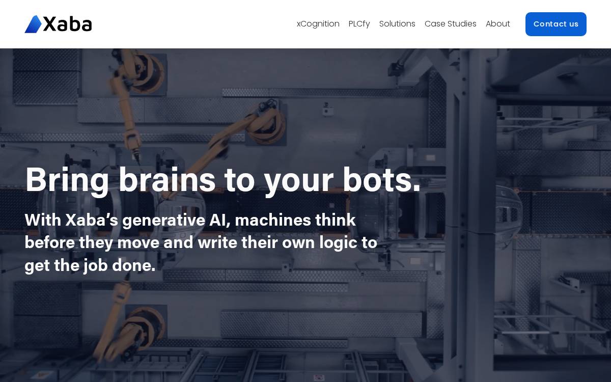 Xaba website preview