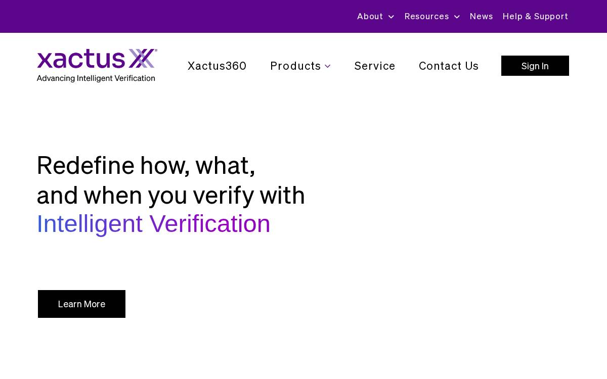Xactus website preview