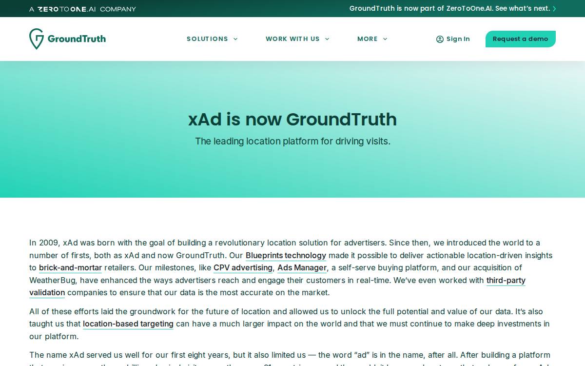 xAD website preview