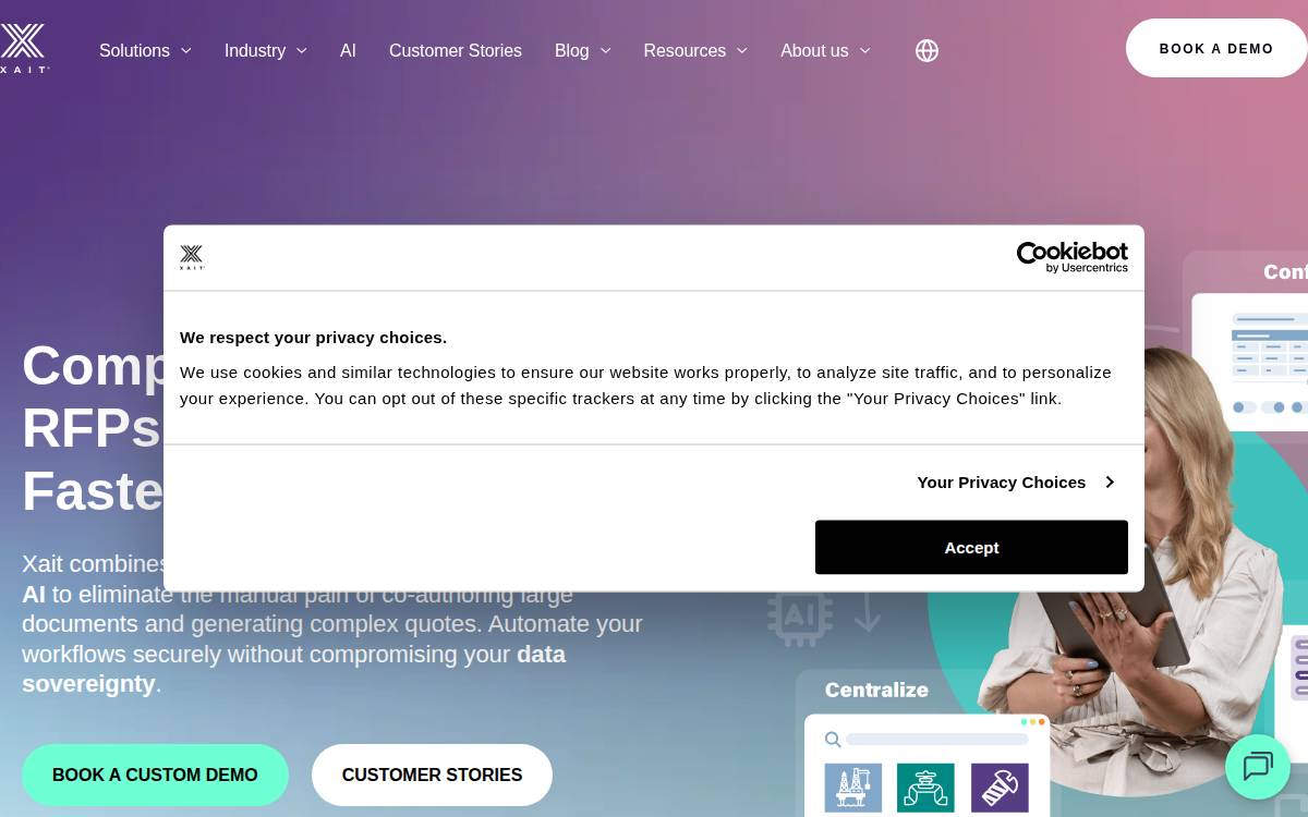 Xait website preview