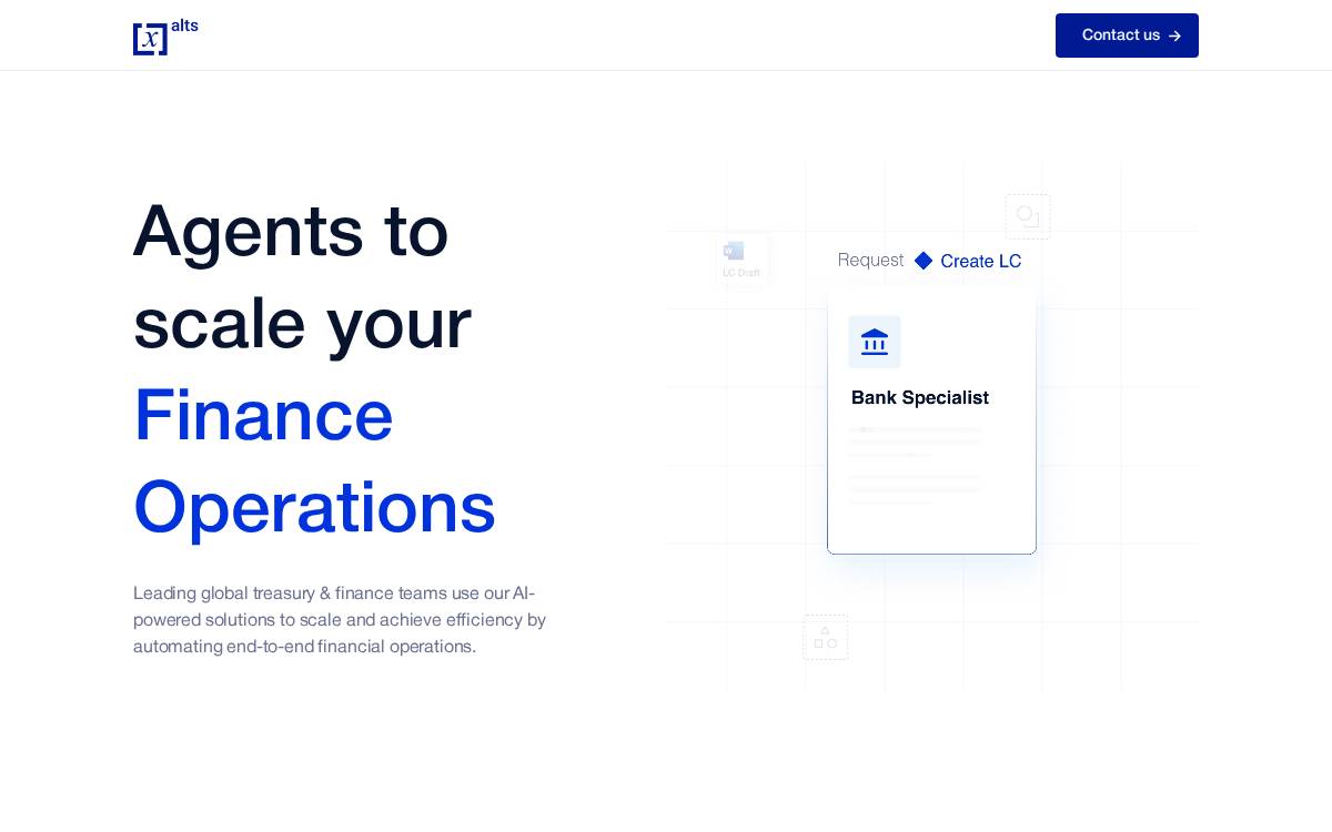 Xalts website preview