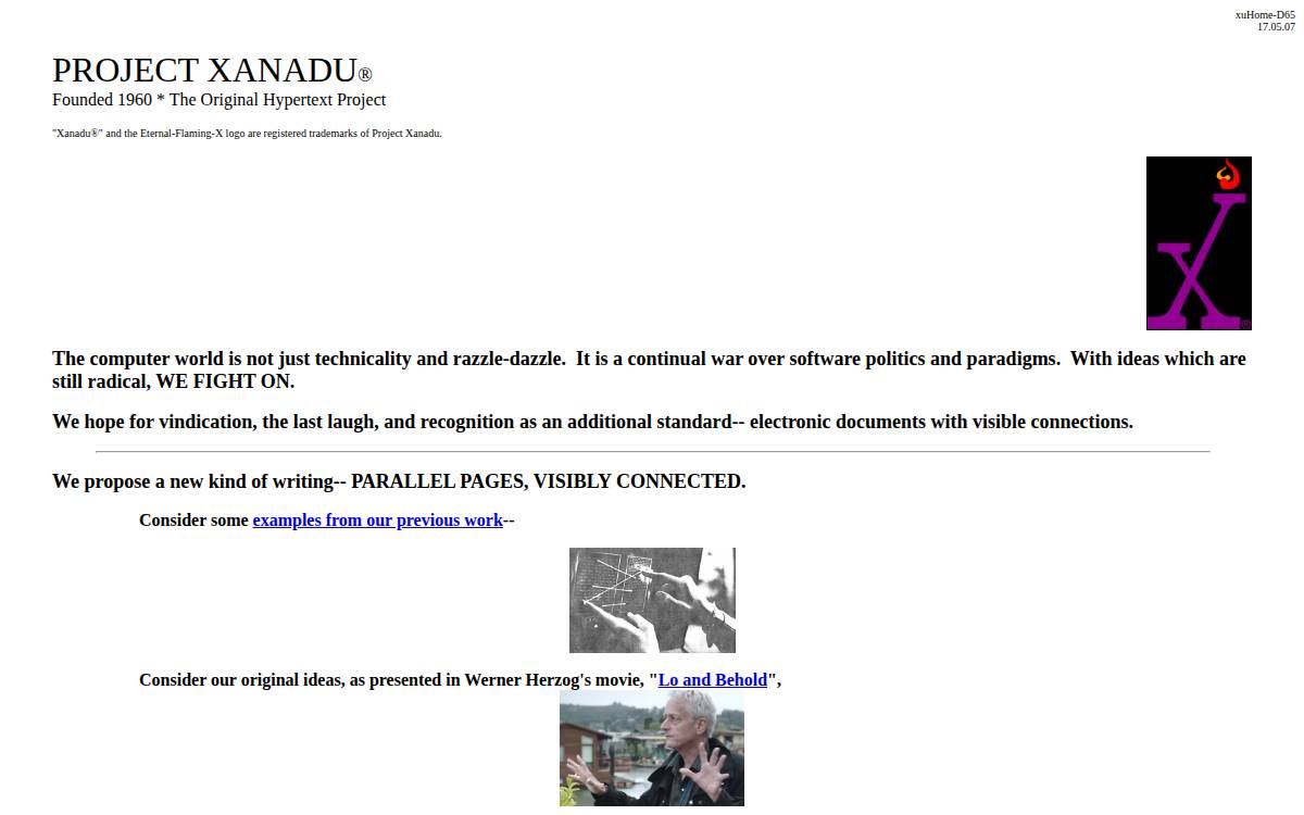 Xanadu website preview