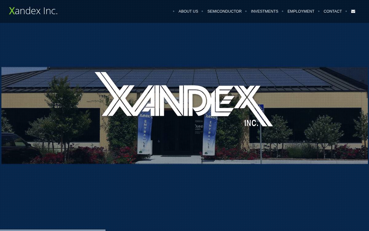 Xandex Inc. website preview