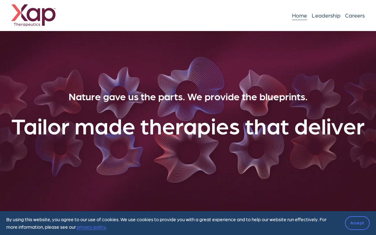 Xap Therapeutics website preview