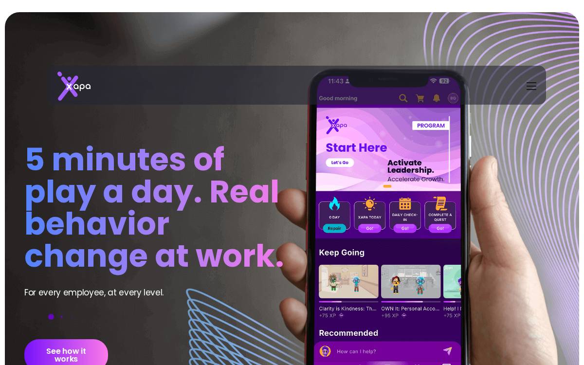 Xapa website preview