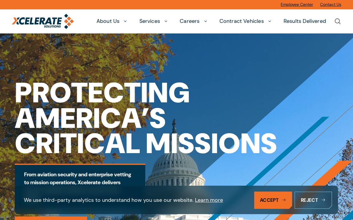 Xcelerate Solutions website preview