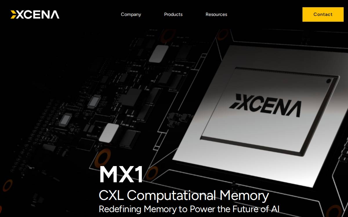 Xcena website preview