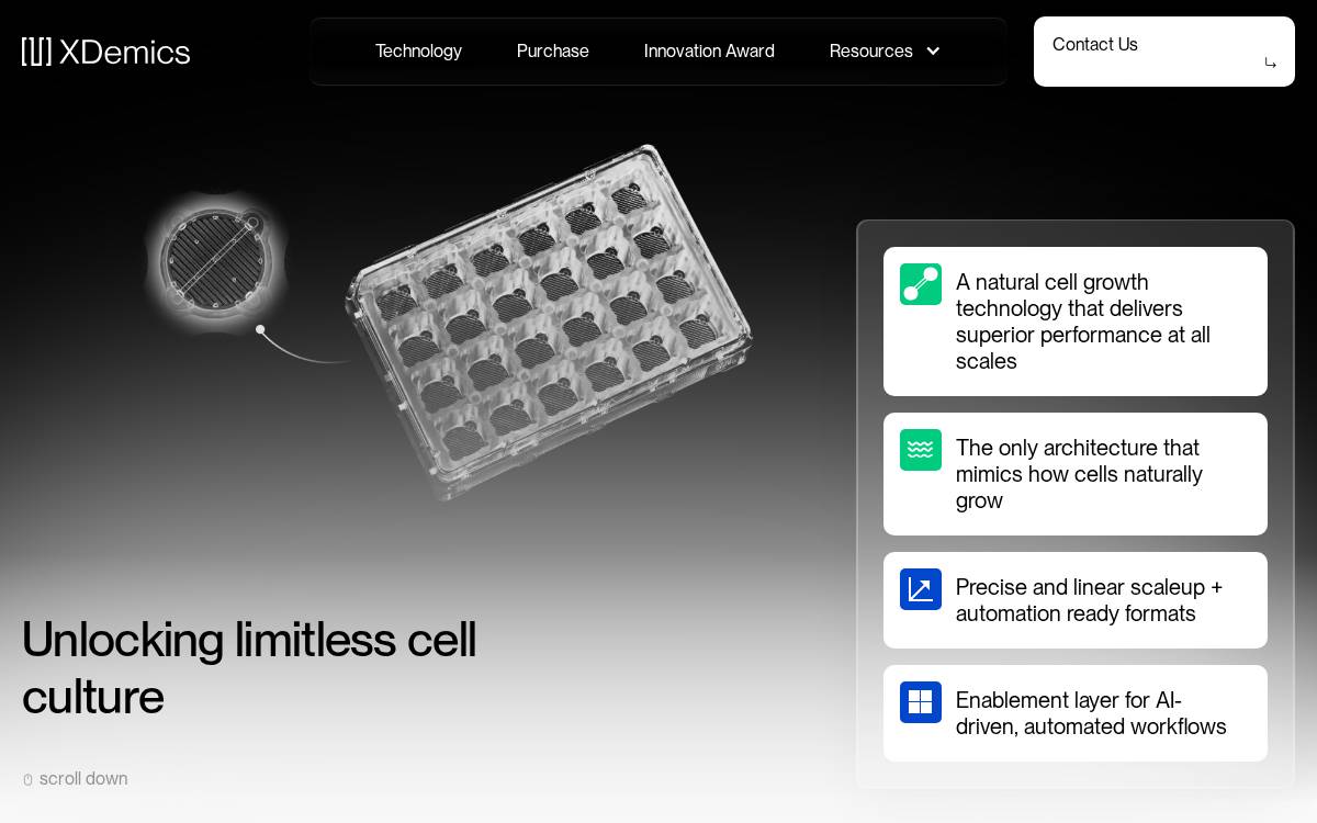 XDemics website preview
