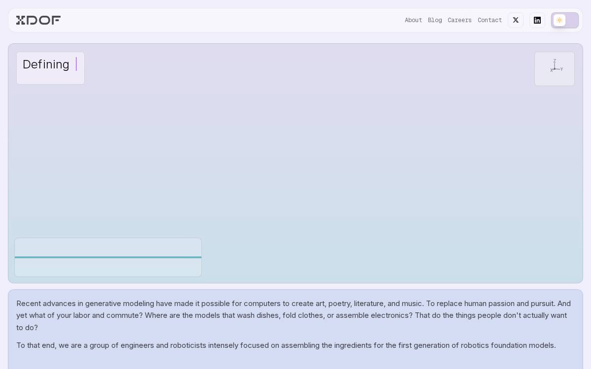 Xdof website preview