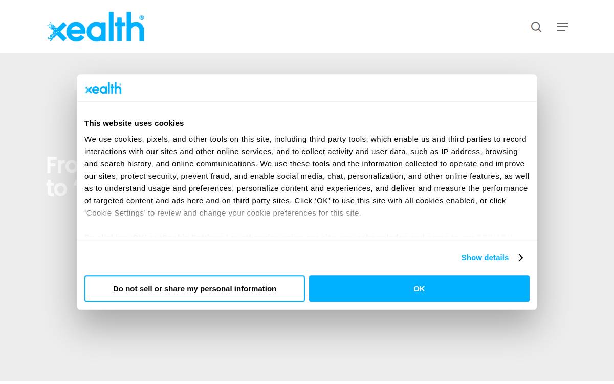 Xealth website preview
