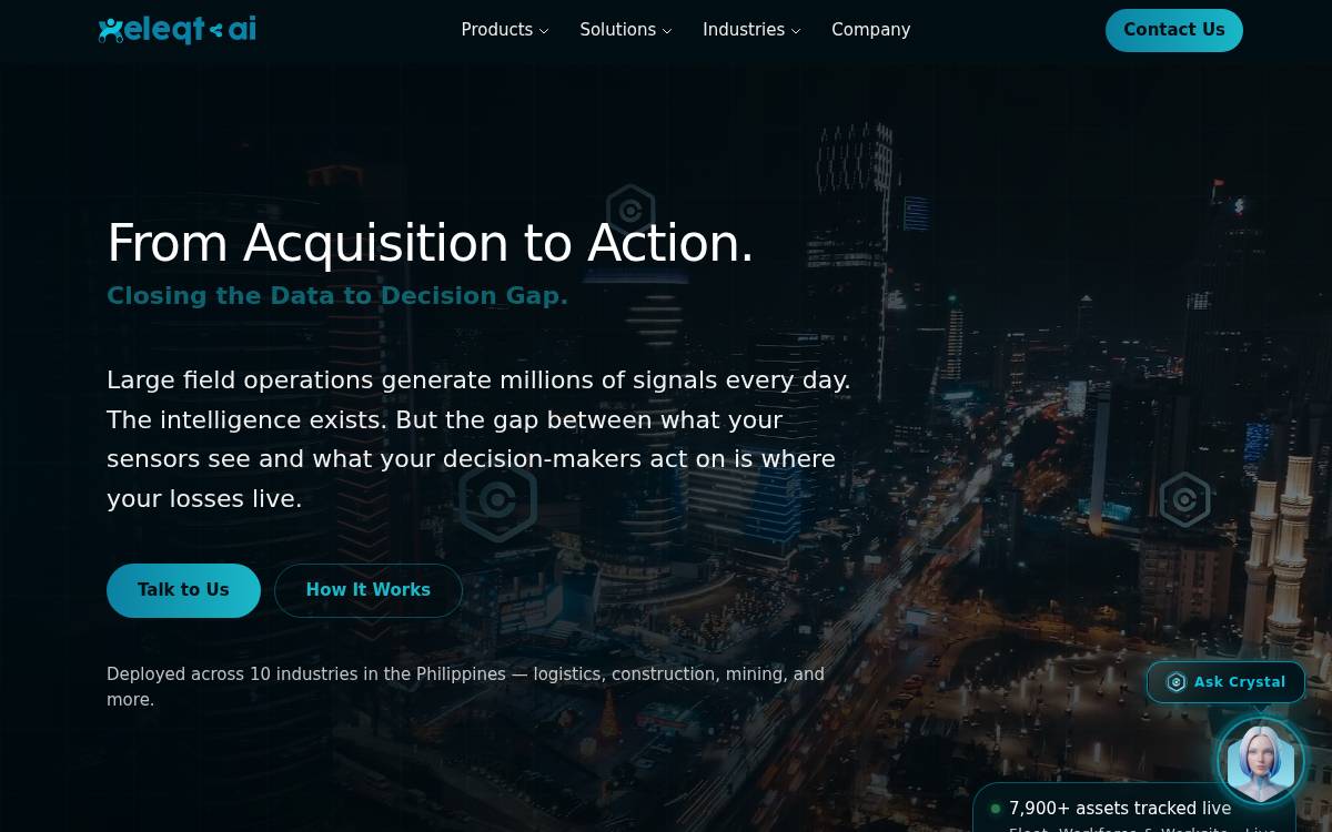 Xeleqt website preview