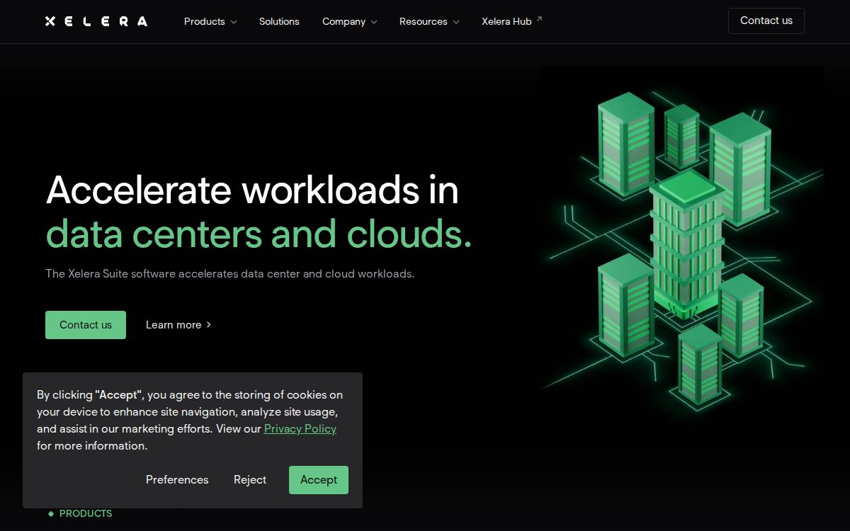 Xelera VENTURE CAPITAL website preview