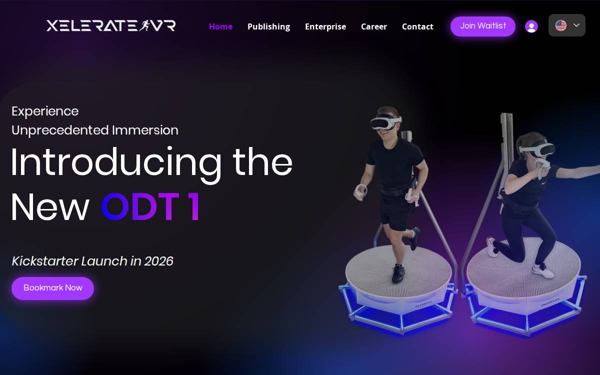 Xelerate VR website preview