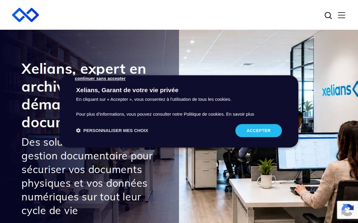 Xelians website preview