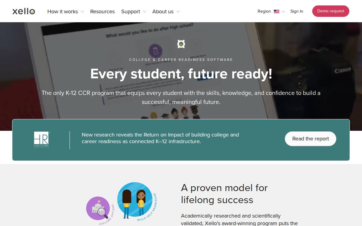 Xello website preview