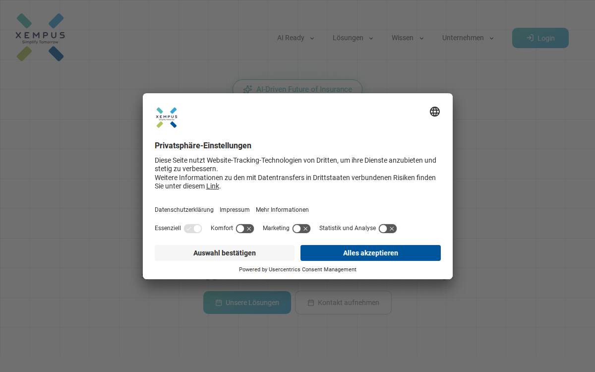 XEMPUS website preview