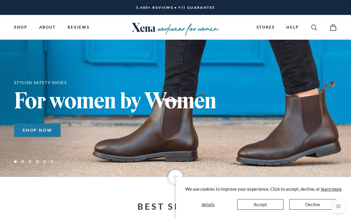 Xena website preview