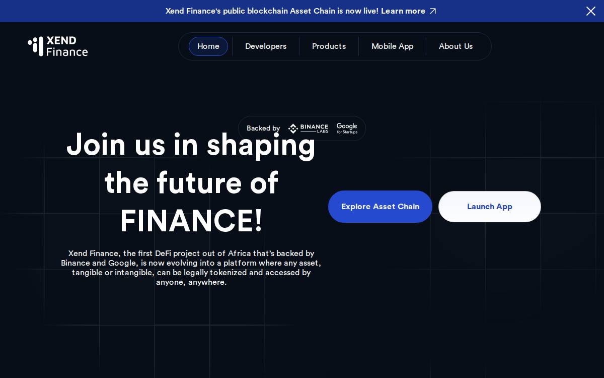 Xend website preview